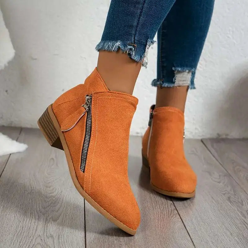 Ergonomic comfort everyday ankle boots for women | Alina -4