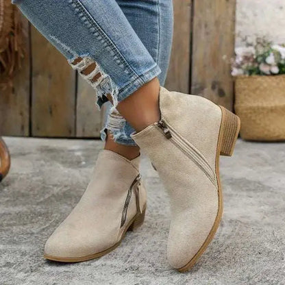 Ergonomic comfort everyday ankle boots for women | Alina -5
