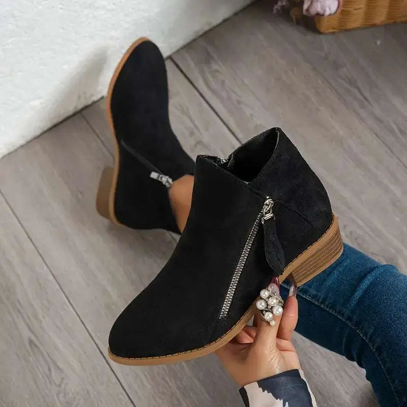 Ergonomic comfort everyday ankle boots for women | Alina -6