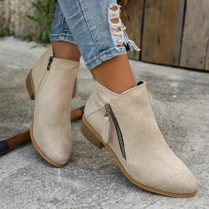 Ergonomic comfort everyday ankle boots for women | Alina -1