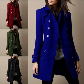 Valenne | Women's Wool Blend Double Breasted Long Coat
