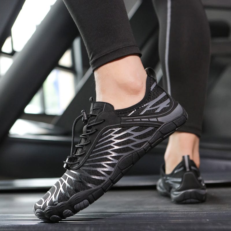 Hazel | Black Barefoot Sneaker