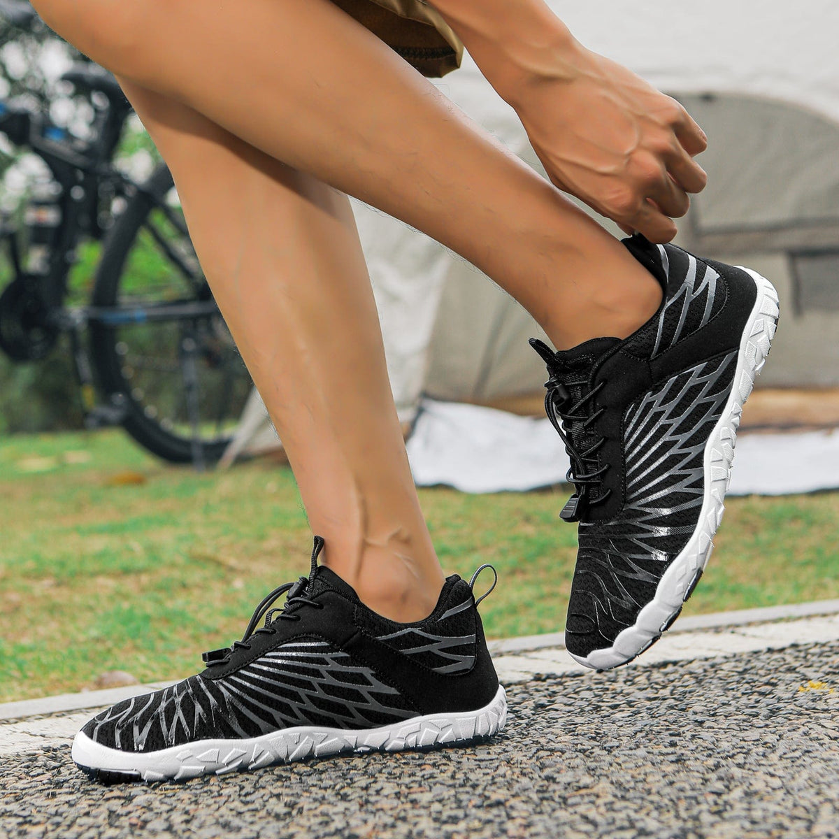 Pavelle | Streamlined Mesh Barefoot Shoes with Molded Sole