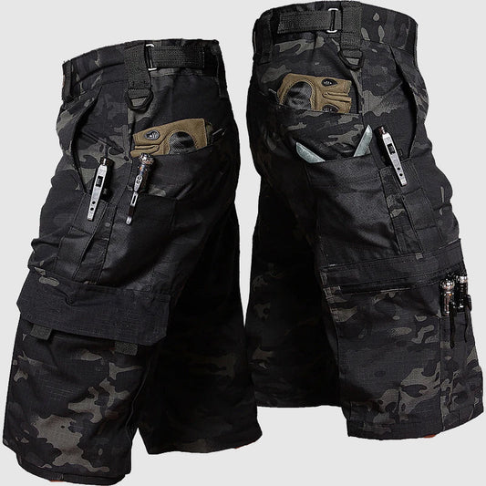 Cargo shorts zip-fly multi-pocket for men | Delta Felix -1