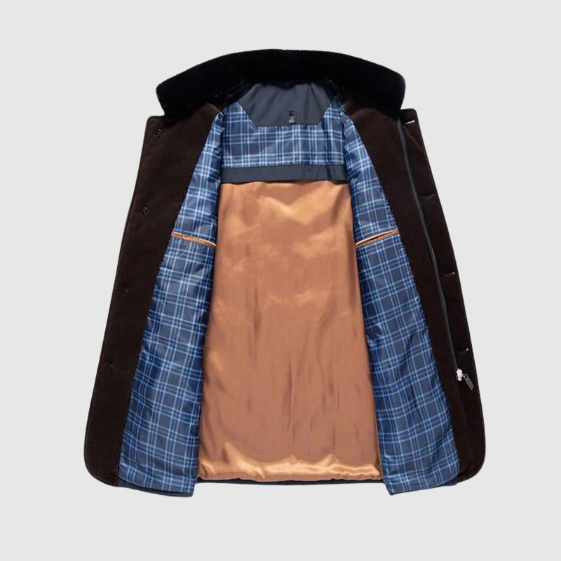 Stand-collar zip and button everyday jacket for men | Timeless Felix -8