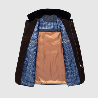 Stand-collar zip and button everyday jacket for men | Timeless Felix -8