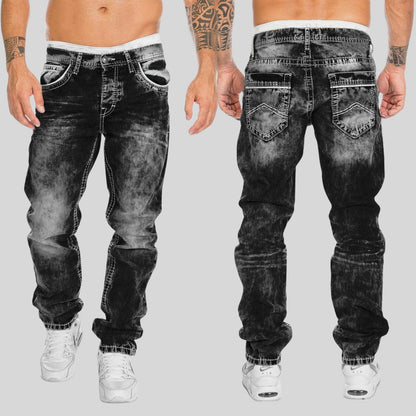 Slim-fit light-wash everyday casual jeans for men | Urban Felix -2
