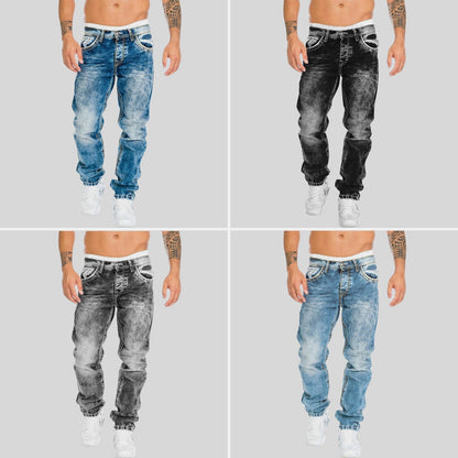 Slim-fit light-wash everyday casual jeans for men | Urban Felix -5