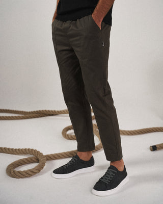 Tapered drawstring everyday joggers for men | Evan's Easywear -5