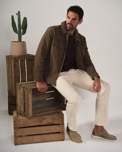 Classic canvas slip-on everyday shoes for men | Dockstone -2