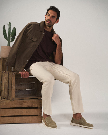 Classic canvas slip-on everyday shoes for men | Dockstone -3