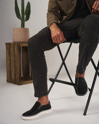 Full-grain leather slip-on shoes for men | The Whitman -5