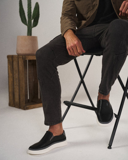 Full-grain leather slip-on shoes for men | The Whitman -5