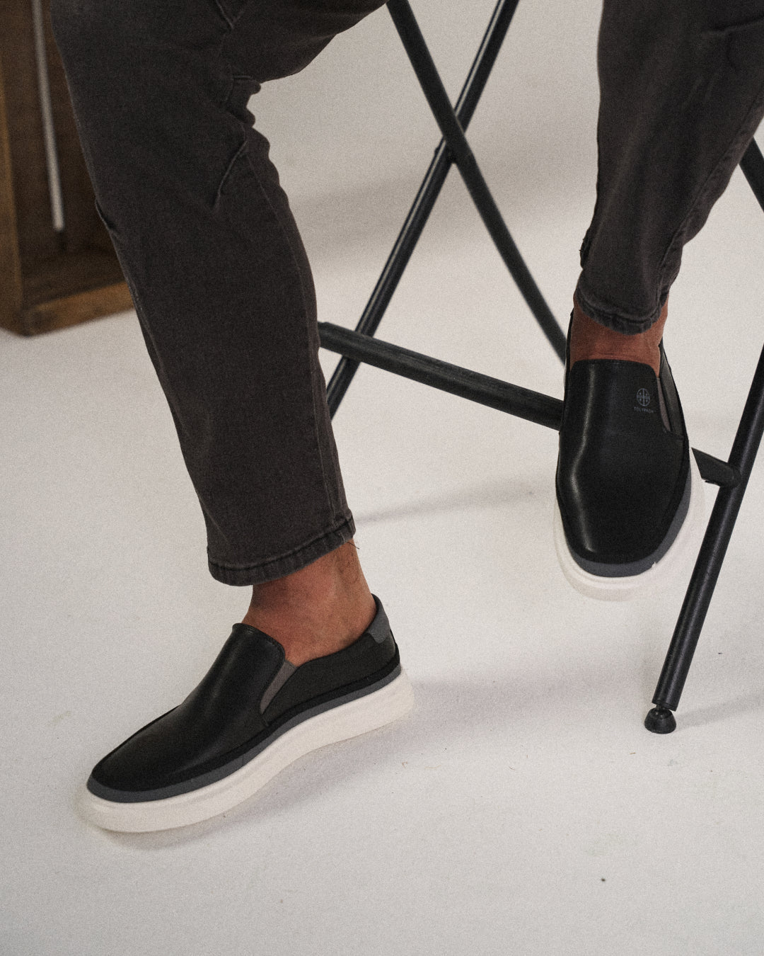 Full-grain leather slip-on shoes for men | The Whitman -3