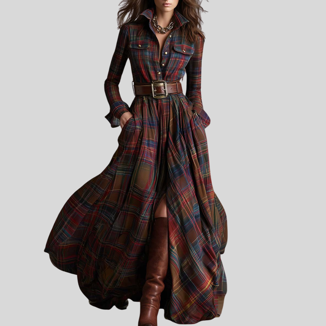 Classic elegant everyday shirt dress for women | Evelynne -1