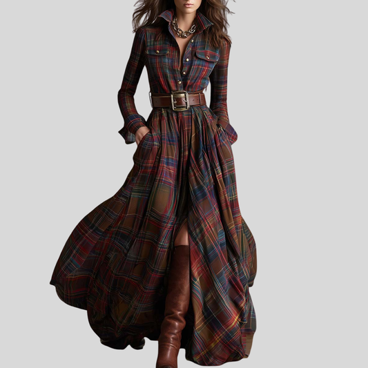 Classic elegant everyday shirt dress for women | Evelynne -1