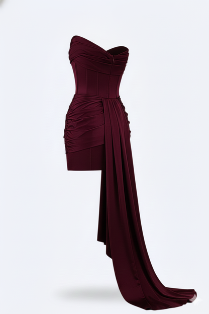Elegant short evening dress for women | Valerios -3