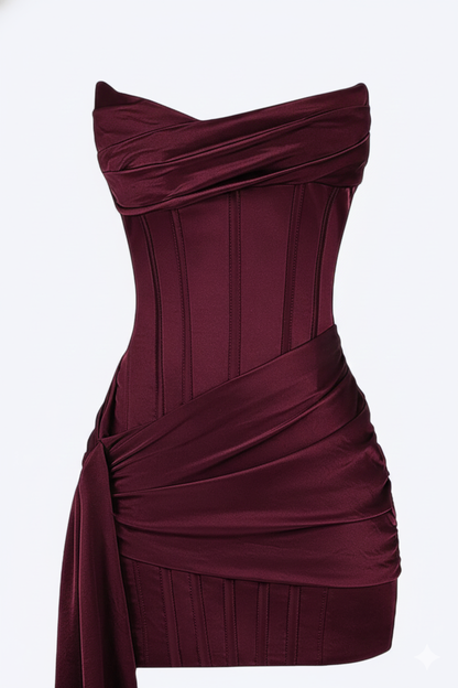 Elegant short evening dress for women | Valerios -4