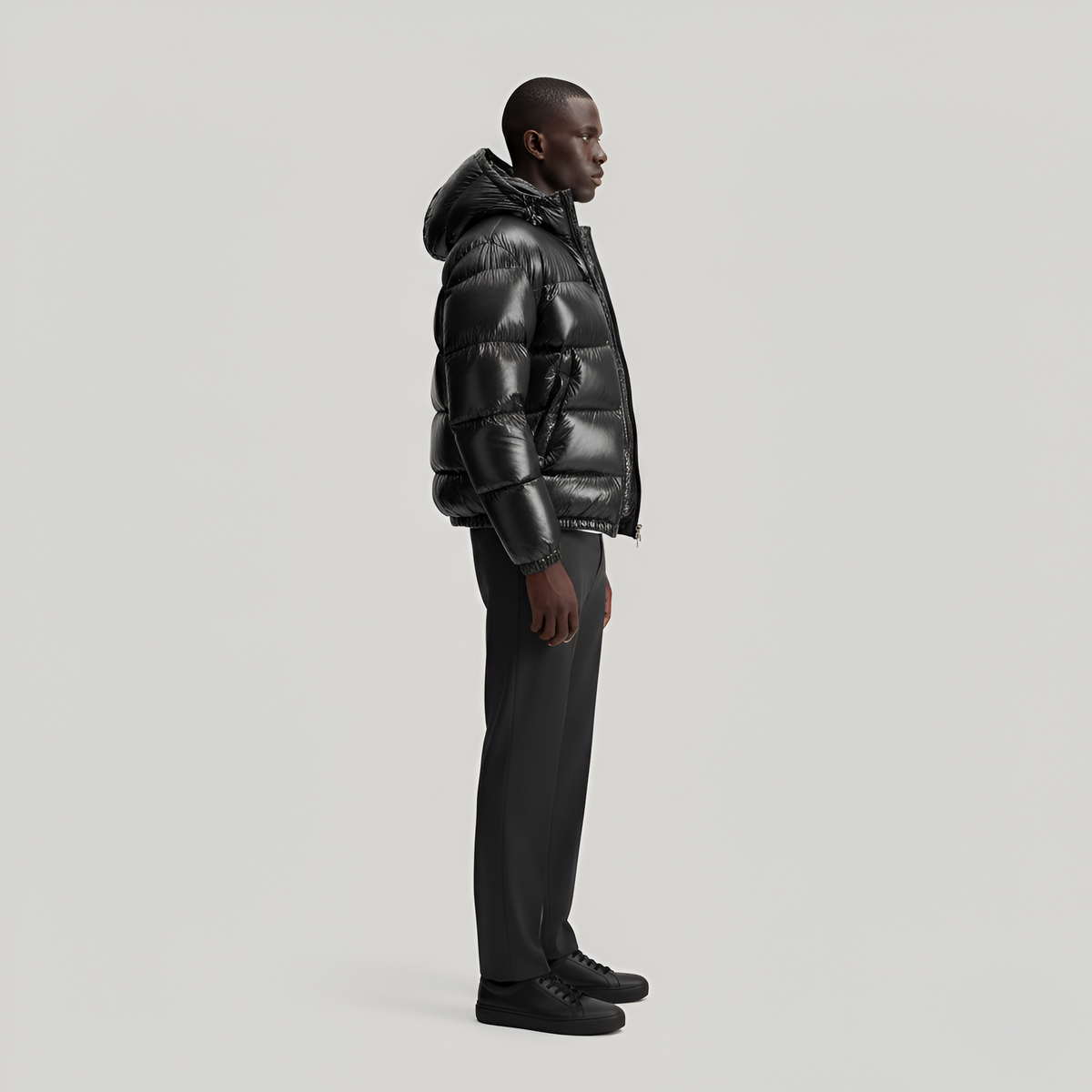 Hooded padded puffer jacket for men | Valerios -2