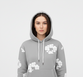 Printed cotton unisex tracksuit set for women | Valerios -4