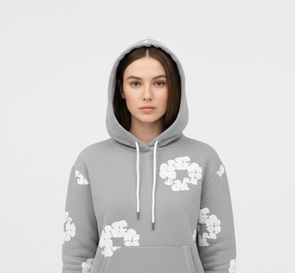 Printed cotton unisex tracksuit set for women | Valerios -4
