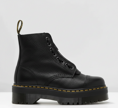 Leather zip unisex boots for women | Valerios -2