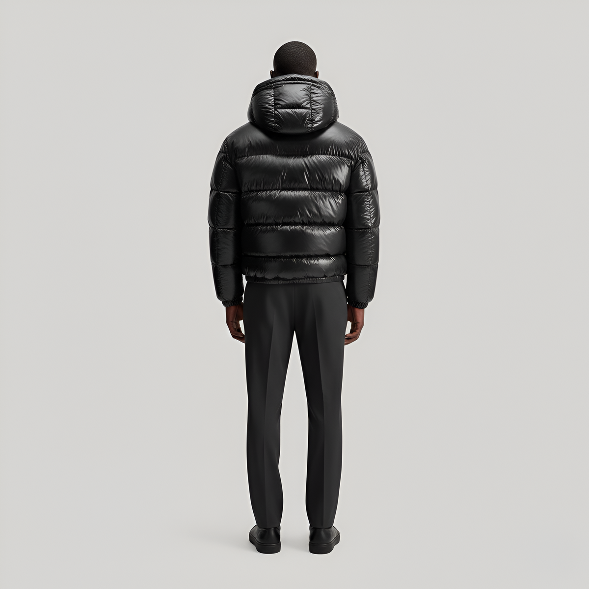 Hooded padded puffer jacket for men | Valerios -3