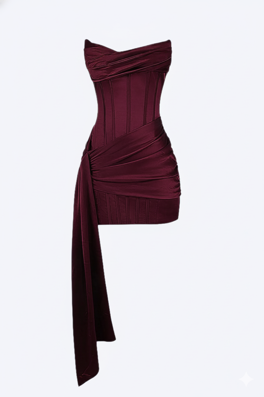 Elegant short evening dress for women | Valerios -1