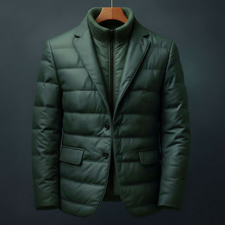 Padded structured winter blazer jacket for men | Theron -2