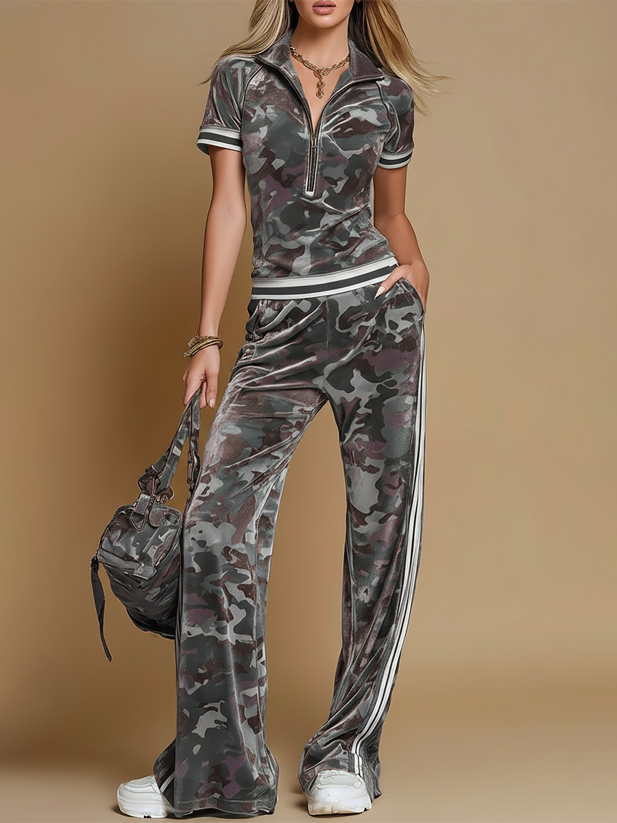 Urban camo relaxed lounge set for men | Davin -2