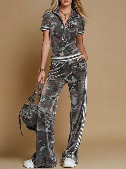 Urban camo relaxed lounge set for men | Davin -2