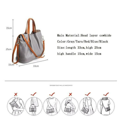 Rosalind | Women's Litchi Grain Leather Handbag