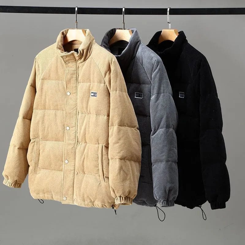 Warm padded hooded winter jacket for men | Donny -5
