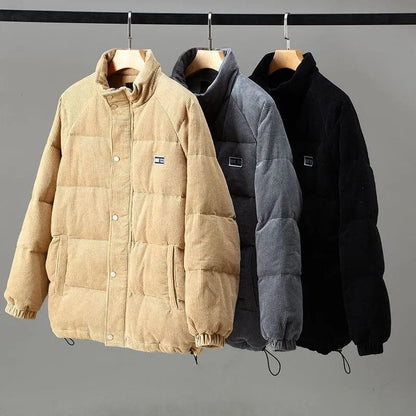 Warm padded hooded winter jacket for men | Donny -5