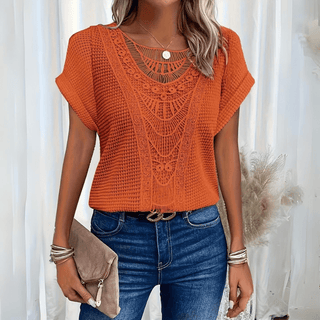 Elegant Ibiza-style casual top for women | Simone -4