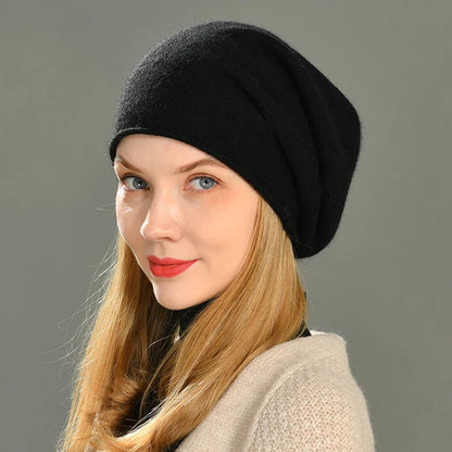 Soft classic everyday knit beanie for women | Amara -4