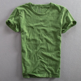 Minimalist vintage O-neck everyday tee for men | Kenji -2