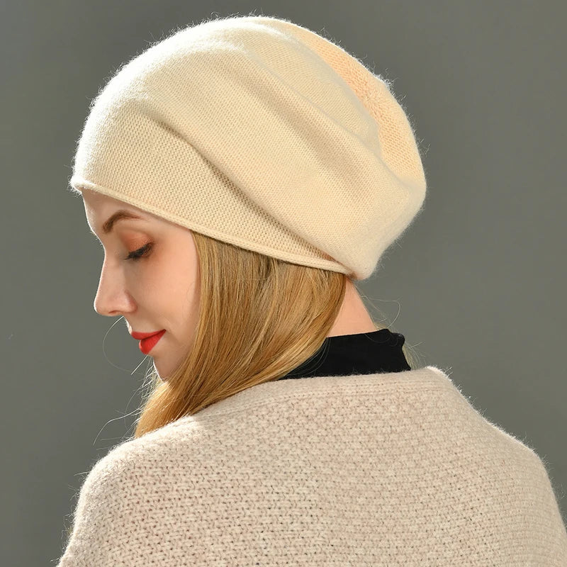 Soft classic everyday knit beanie for women | Amara -3