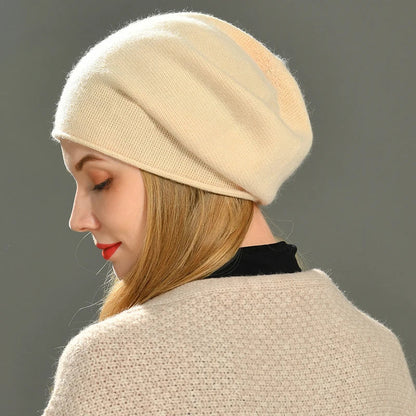 Soft classic everyday knit beanie for women | Amara -3