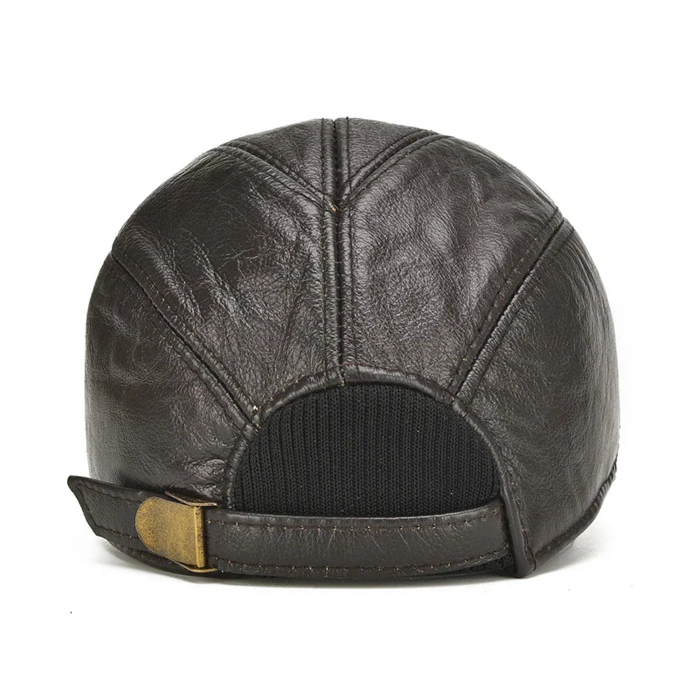 Apache Vintage Leather Cap Men| Torvain