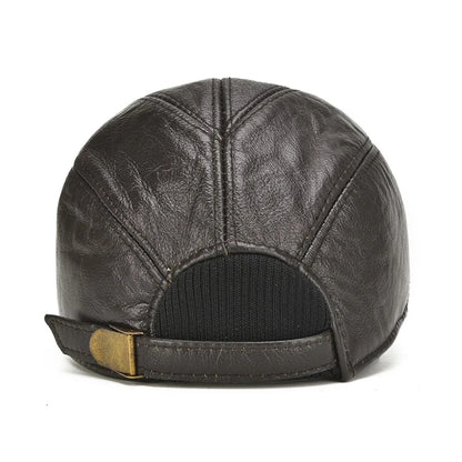 Apache Vintage Leather Cap Men| Torvain