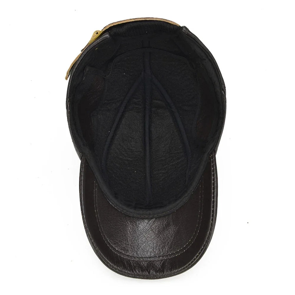 Apache Vintage Leather Cap Men| Torvain
