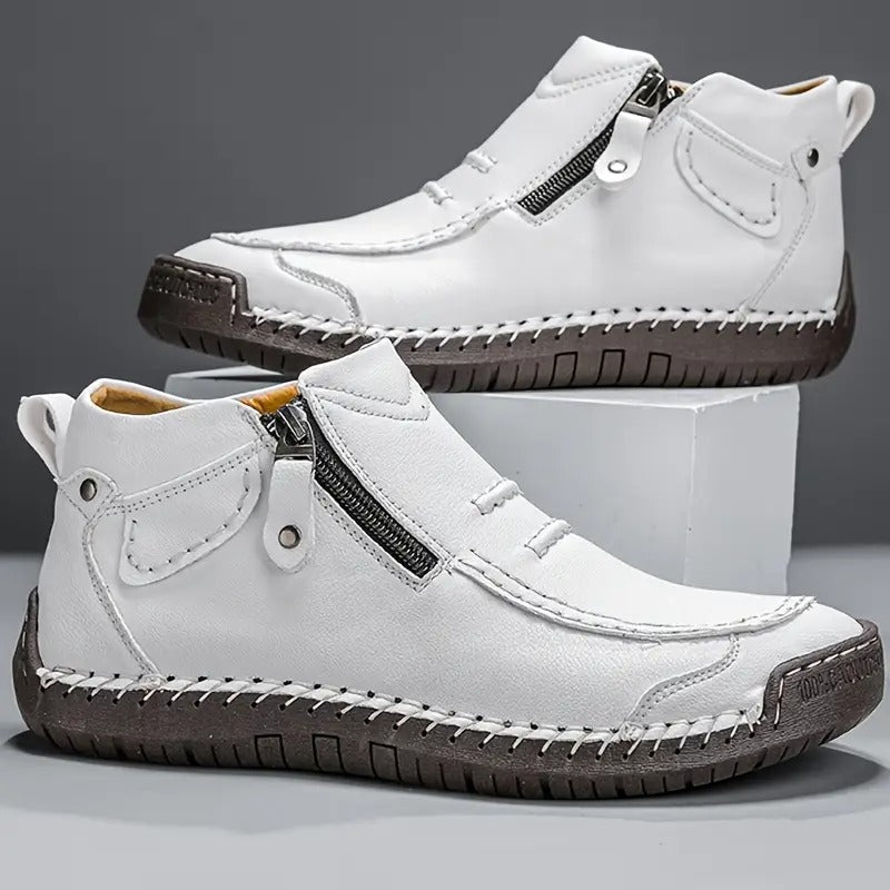 Orthopaedic-inspired side-zip ankle boots for women | Ferron -4