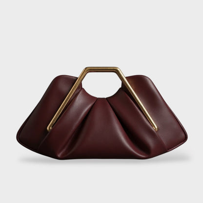 Solenne | Women's Origami Fold Leather Clutch