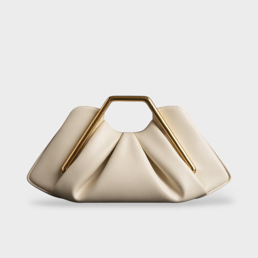 Solenne | Women's Origami Fold Leather Clutch
