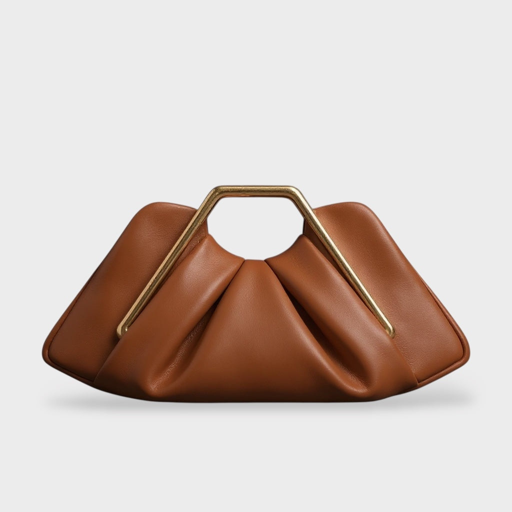 Solenne | Women's Origami Fold Leather Clutch