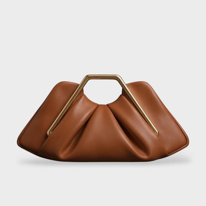 Solenne | Women's Origami Fold Leather Clutch