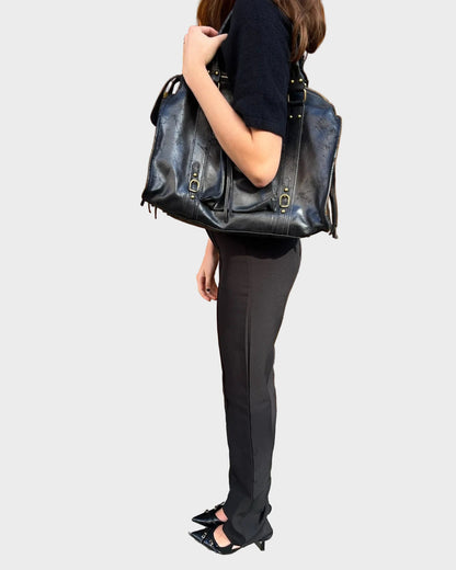 Cassiel | Women's Leather Shoulder Bag with Laptop Compartment