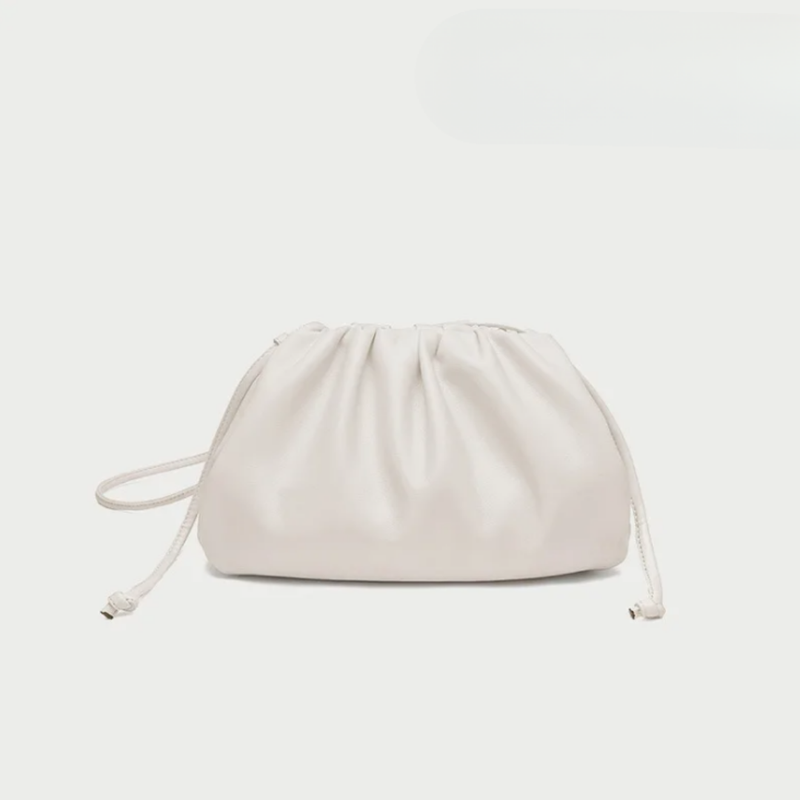 Verlaine | Women's Ruched Dumpling Clutch Bag
