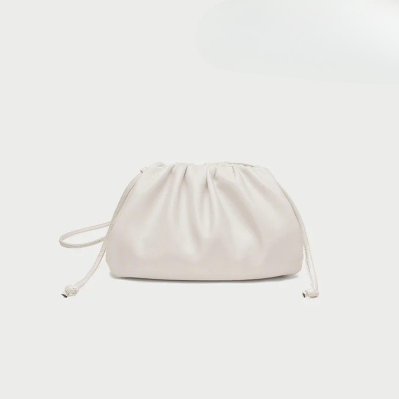 Verlaine | Women's Ruched Dumpling Clutch Bag
